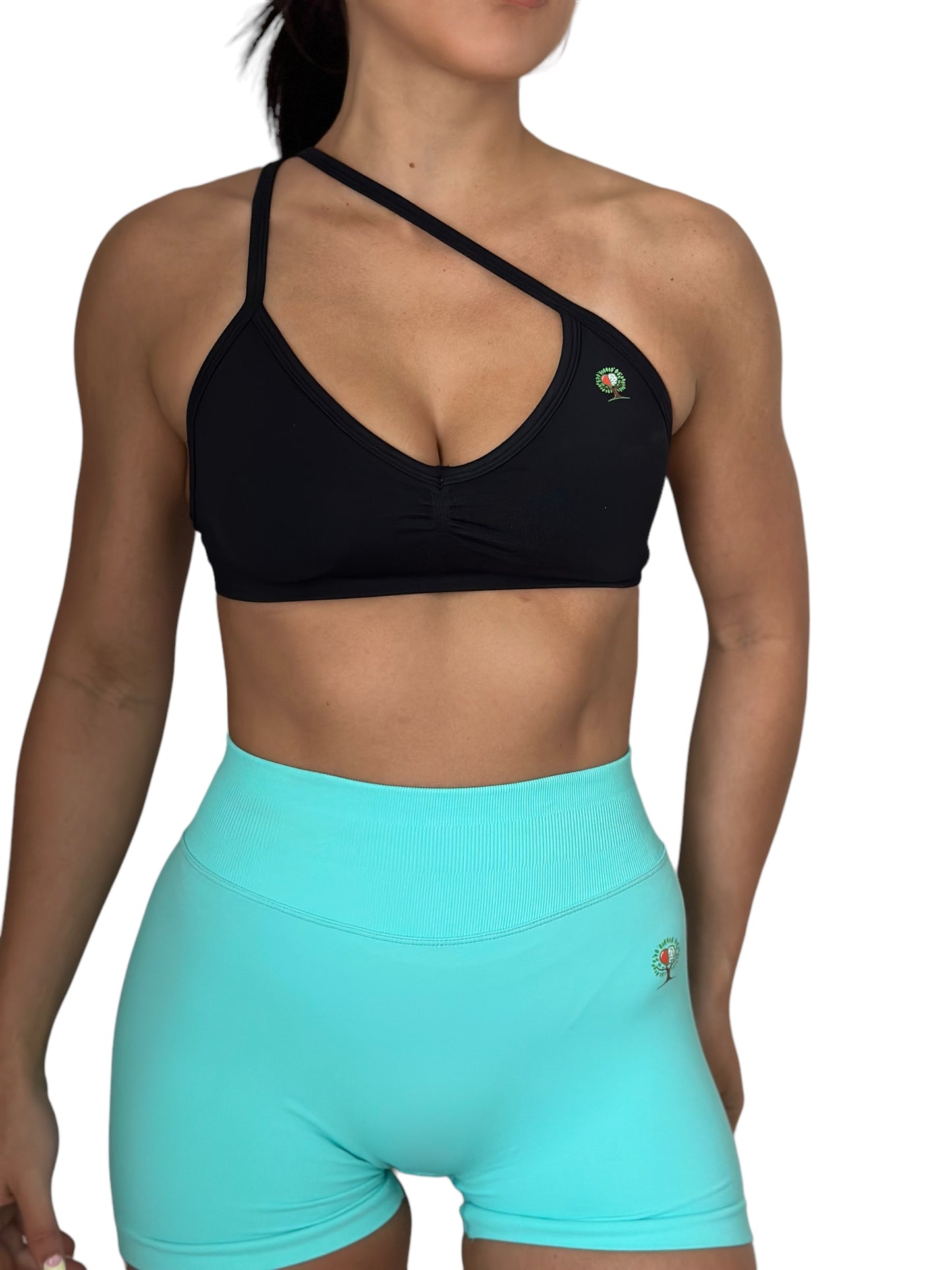Ruched Strappy Sports Bra