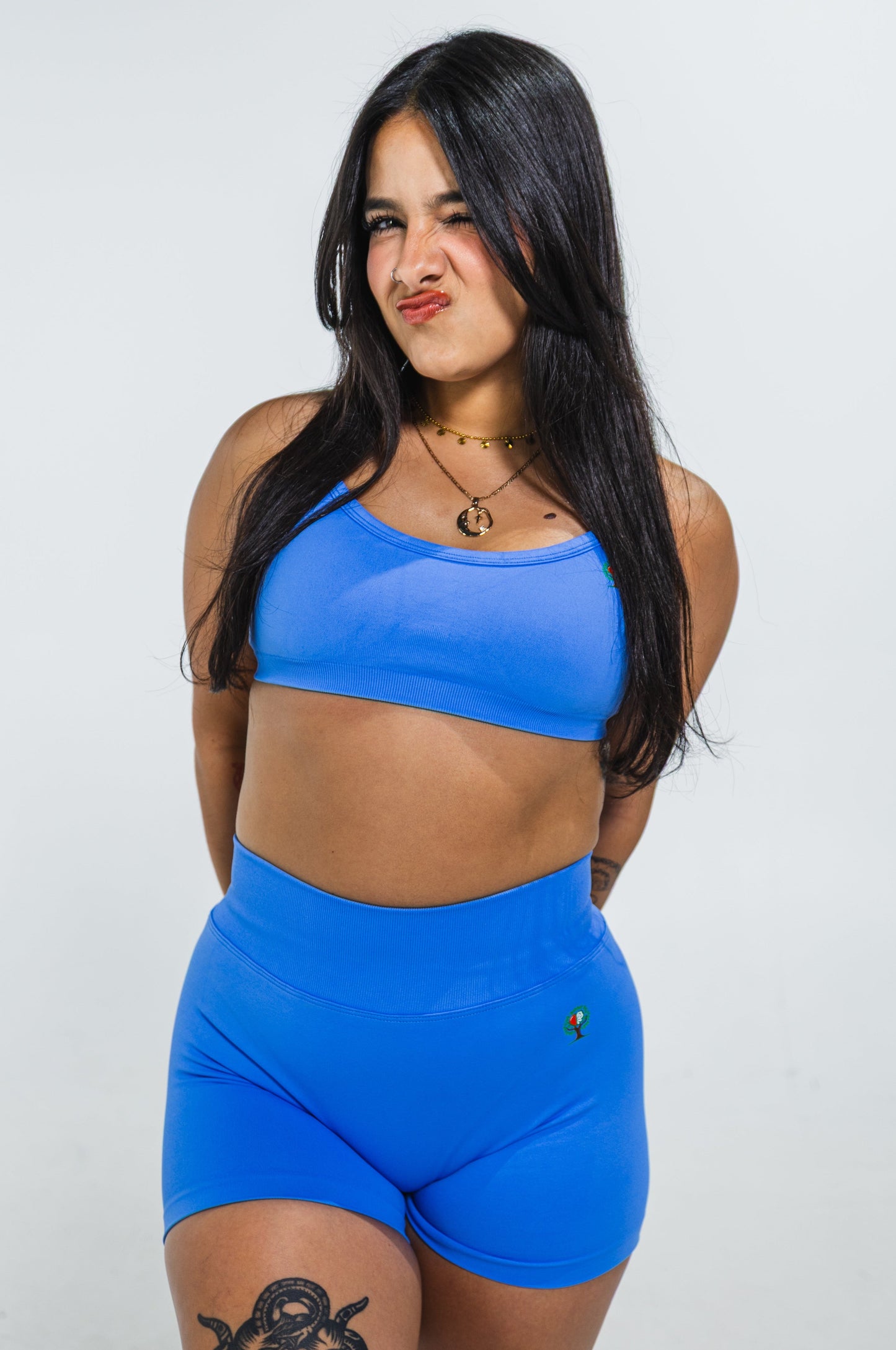 Berry Pop Backless Sports Bra