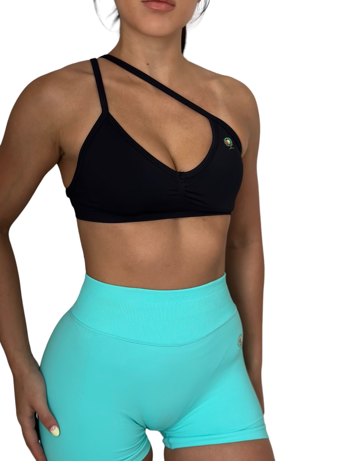 Ruched Strappy Sports Bra