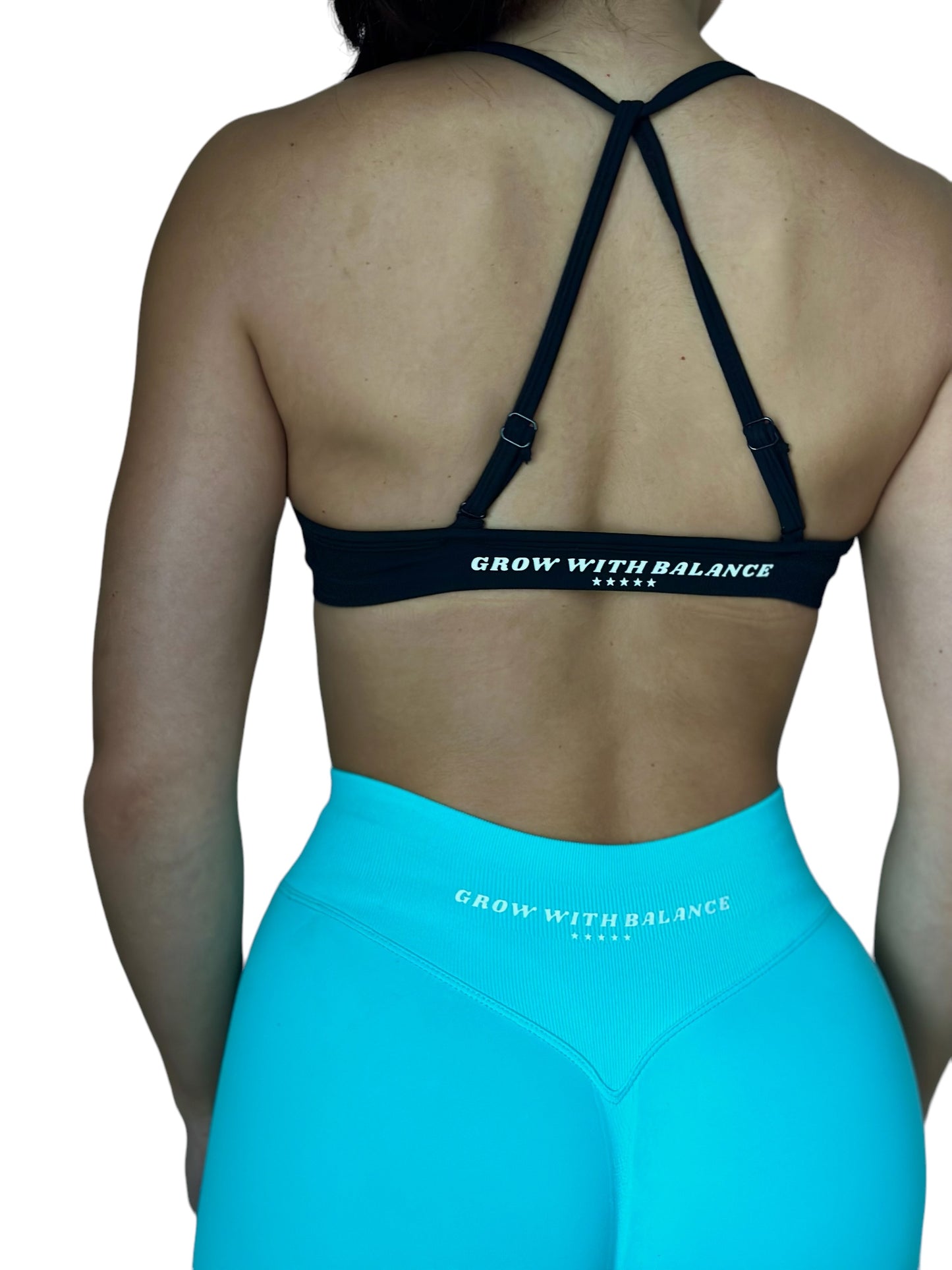 Ruched Strappy Sports Bra