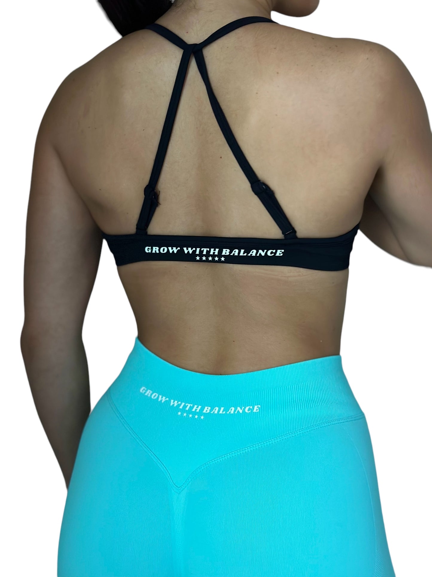 Ruched Strappy Sports Bra